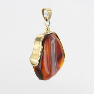 Mexican/Dominican Unique and Rare Amber Pendant in 14ct solid Gold -GPM005-RRP£525!!!