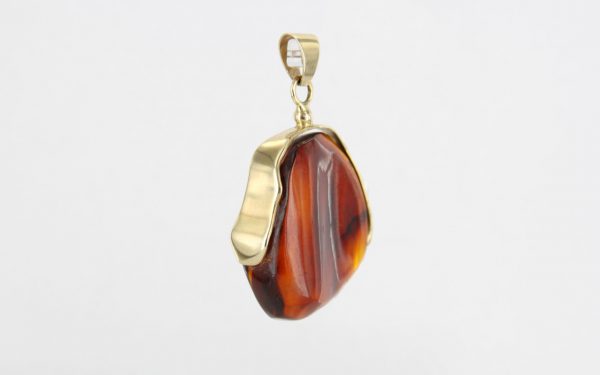 Mexican/Dominican Unique and Rare Amber Pendant in 14ct solid Gold -GPM005-RRP£525!!!