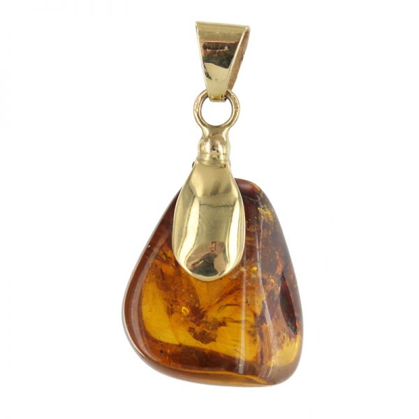 Mexican/Dominican Amber Pendant in 14ct Gold Unique and Rare - GPM015 RRP£625!!!