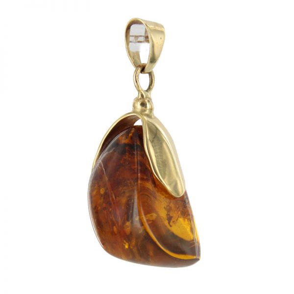 Mexican/Dominican Amber Pendant in 14ct Gold Unique and Rare - GPM015 RRP£625!!!