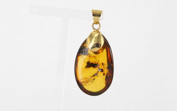 Mexican/Dominican Amber Pendant in 14ct solid Gold Unique and Rare- GPM018 RRP£525!!!