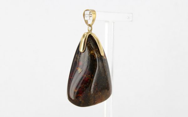 Mexican/Dominican Amber Pendant Unique and Rare in 9ct Gold -GPM008-RRP£495!!!