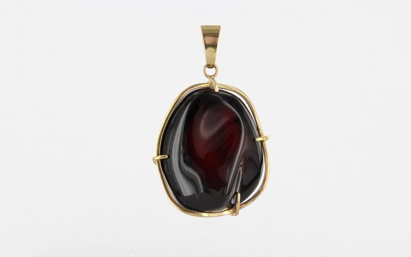 Mexican/Dominican Unique and Rare Amber Pendant in 9ct solid Gold -GPM002- RRP£625!!!