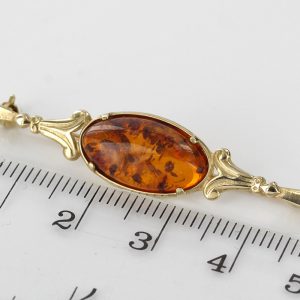 Italian Handmade Elegant German Baltic Amber Brooch in 9ct Gold GB0012 RRP£225!!!