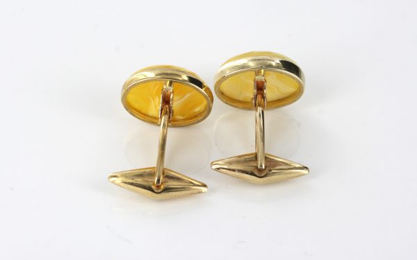 Italian Handmade Butterscotch German Baltic Amber Cufflinks 9ct solid Gold GF0029 RRP£525!!!