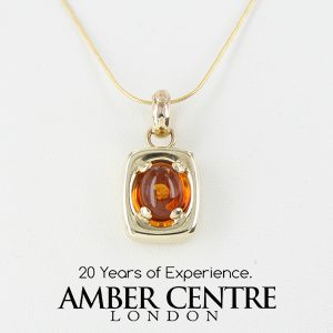 Italian Made Elegant Classic German Baltic Amber Pendant in 9ct solid Gold GP0022 RRP£195!!!