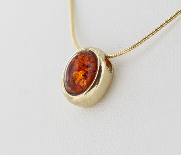 Italian Made Elegant German Baltic Amber Pendant in 9ct solid Gold - GP0050 RRP£125!!!