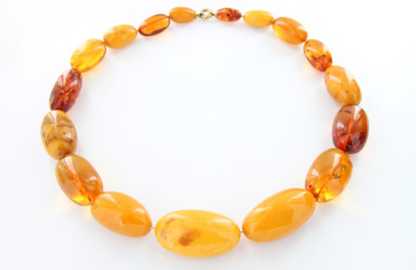 German Large Baltic Amber Antique Unique Handmade Rare Beads A0151 RRP£14000!!!