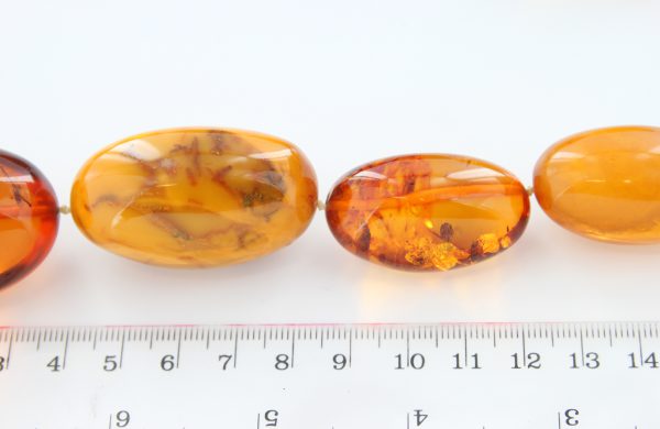 German Large Baltic Amber Antique Unique Handmade Rare Beads A0151 RRP£14000!!!