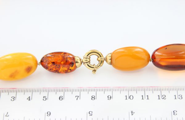German Large Baltic Amber Antique Unique Handmade Rare Beads A0151 RRP£14000!!!