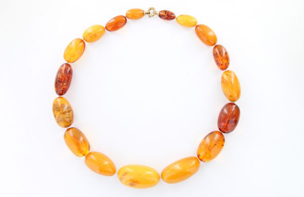 German Large Baltic Amber Antique Unique Handmade Rare Beads A0151 RRP£14000!!!