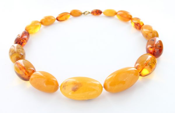 German Large Baltic Amber Antique Unique Handmade Rare Beads A0151 RRP£14000!!!