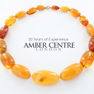 German Large Baltic Amber Antique Unique Handmade Rare Beads A0151 RRP£14000!!!
