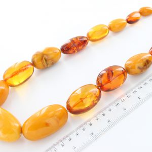 German Large Baltic Amber Antique Unique Handmade Rare Beads A0151 RRP£14000!!!