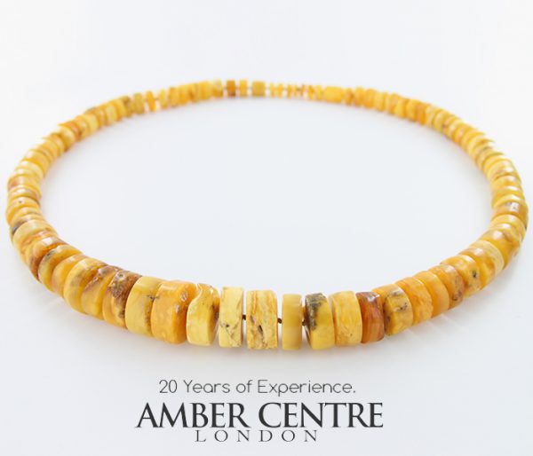 German Baltic Amber Rare Antique Natural Handmade Bead Necklace A0150 RRP£6990!!!