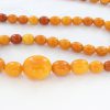 Antique German Butterscotch Baltic Amber Unique Beaded Necklace A0139 RRP£19000!!!