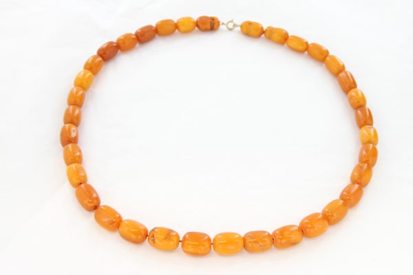 Antique German Butterscotch Baltic Amber Unique Beaded Necklace A0135 RRP£4250!!!