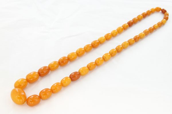 Antique German Butterscotch Baltic Amber Unique Beaded Necklace A0138 RRP£6250!!!