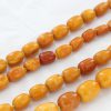 Antique German Unique Butterscotch Baltic Amber Beaded Necklace A0134 RRP£27000!!!