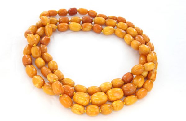 Antique German Unique Butterscotch Baltic Amber Beaded Necklace A0134 RRP£27000!!!