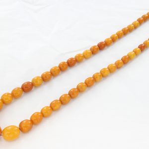 Antique German Butterscotch Baltic Amber Unique Beaded Necklace A0140 RRP£9500!!!