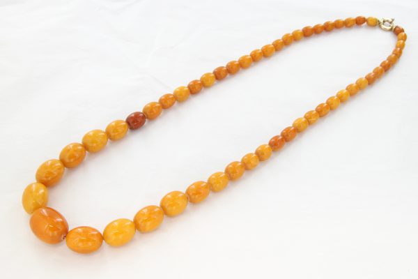 Antique German Butterscotch Baltic Amber Unique Beaded Necklace A0142 RRP£7250!!!