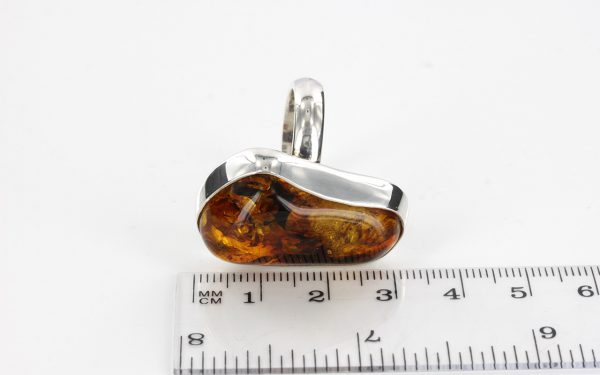 Handmade German Baltic Amber Elegant Ring In 925 Silver Size R(59) WR107 RRP £140!!!