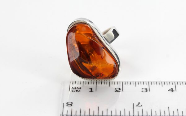 Handmade German Genuine Baltic Amber Elegant Ring 925 Silver Ring WR171 RRP£145!!!