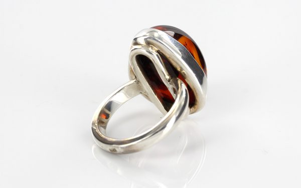German Genuine Baltic Amber In 925 Silver Handmade Elegant Ring WR170 RRP£140!!!