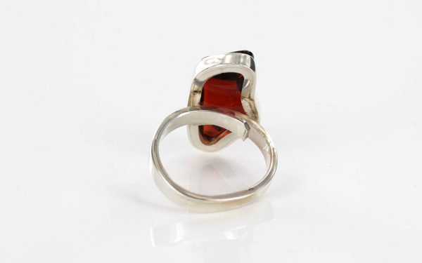 Handmade German Genuine Baltic Amber 925 Silver Elegant Ring WR174 RRP£80!!!