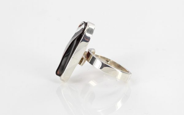 Handmade German Genuine Baltic Amber 925 Silver Elegant Ring WR174 RRP£80!!!