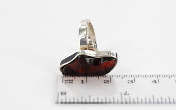 Handmade German Genuine Baltic Amber 925 Silver Elegant Ring WR174 RRP£80!!!