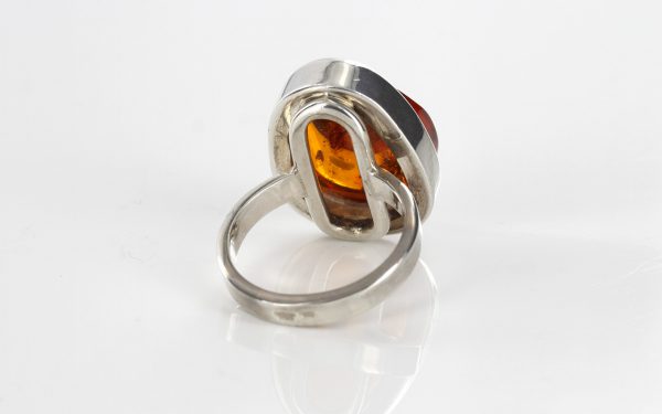 Handmade German Baltic Genuine Amber 925 Silver Elegant Ring WR193 RRP£120!!!