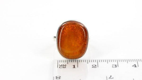 Handmade Antique German Baltic Amber In 925 Silver Ring WR214 RRP£80!!! Size P (56)