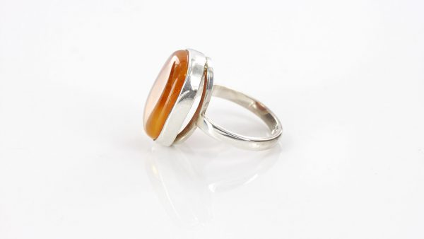 Handmade Antique German Baltic Amber In 925 Silver Ring WR214 RRP£80!!! Size P (56)