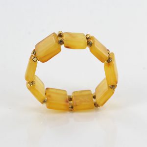 Misty Honey German Baltic Amber Handmade Elastic Ring RB027 RRP£35!!!