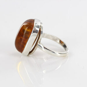 Handmade Antique German Baltic Amber In 925 Silver Elegant Ring WR219 RRP£80!!!Size O