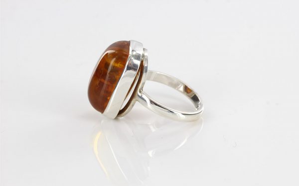 Handmade Antique German Baltic Amber In 925 Silver Elegant Ring WR219 RRP£80!!!Size O