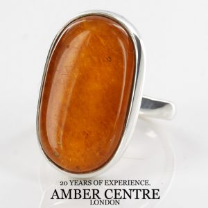 Handmade Antique German Baltic Amber 925 Silver Ring WR226 RRP£75!!! Size N(54)