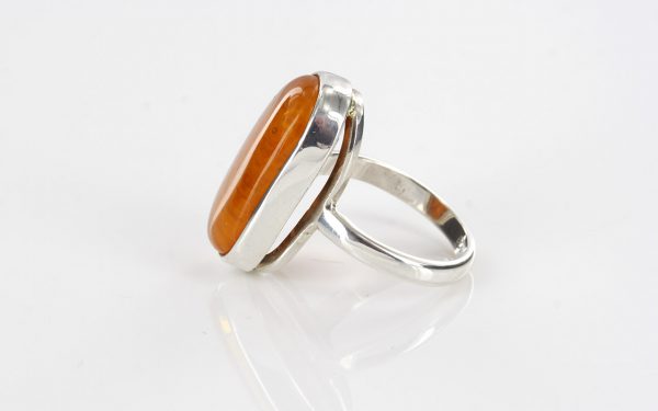 Handmade Antique German Baltic Amber 925 Silver Ring WR226 RRP£75!!! Size N(54)