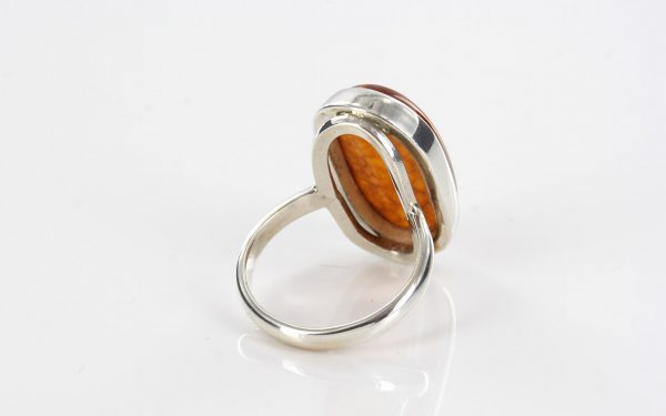 Handmade Antique German Baltic Amber 925 Silver Ring WR226 RRP£75!!! Size N(54)