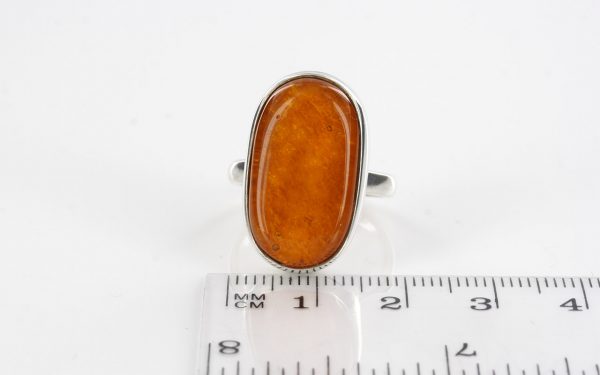 Handmade Antique German Baltic Amber 925 Silver Ring WR226 RRP£75!!! Size N(54)