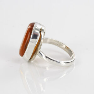 Handmade Antique German Baltic Amber 925 Silver Elegant Ring WR230 RRP£60!!! Size P