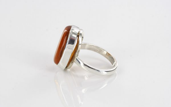 Handmade Antique German Baltic Amber 925 Silver Elegant Ring WR230 RRP£60!!! Size P