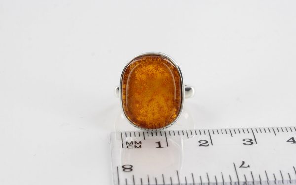 Handmade Antique German Baltic Amber 925 Silver Elegant Ring WR230 RRP£60!!! Size P