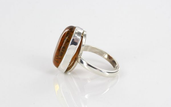 Handmade Antique German Baltic Amber 925 Silver Ring WR233 RRP£70!!! Size M(53) RRP£70 !!!