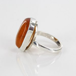 Antique German Baltic Amber In 925 Silver Handmade Ring WR243 RRP£70!!! Size M