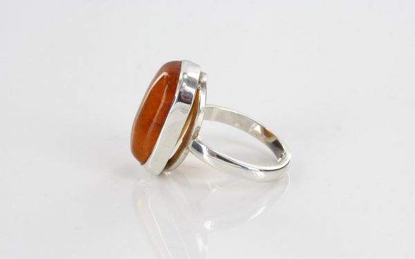 Antique German Baltic Amber In 925 Silver Handmade Ring WR243 RRP£70!!! Size M