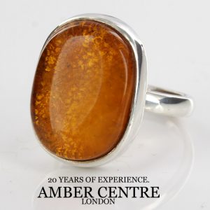 Antique German Baltic Amber in 925 Silver Handmade Ring WR244 RRP£75!!! Size P