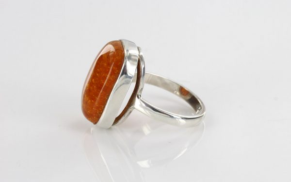 Antique German Baltic Amber In 925 Silver Handmade Ring WR246 RRP£80!!! Size P